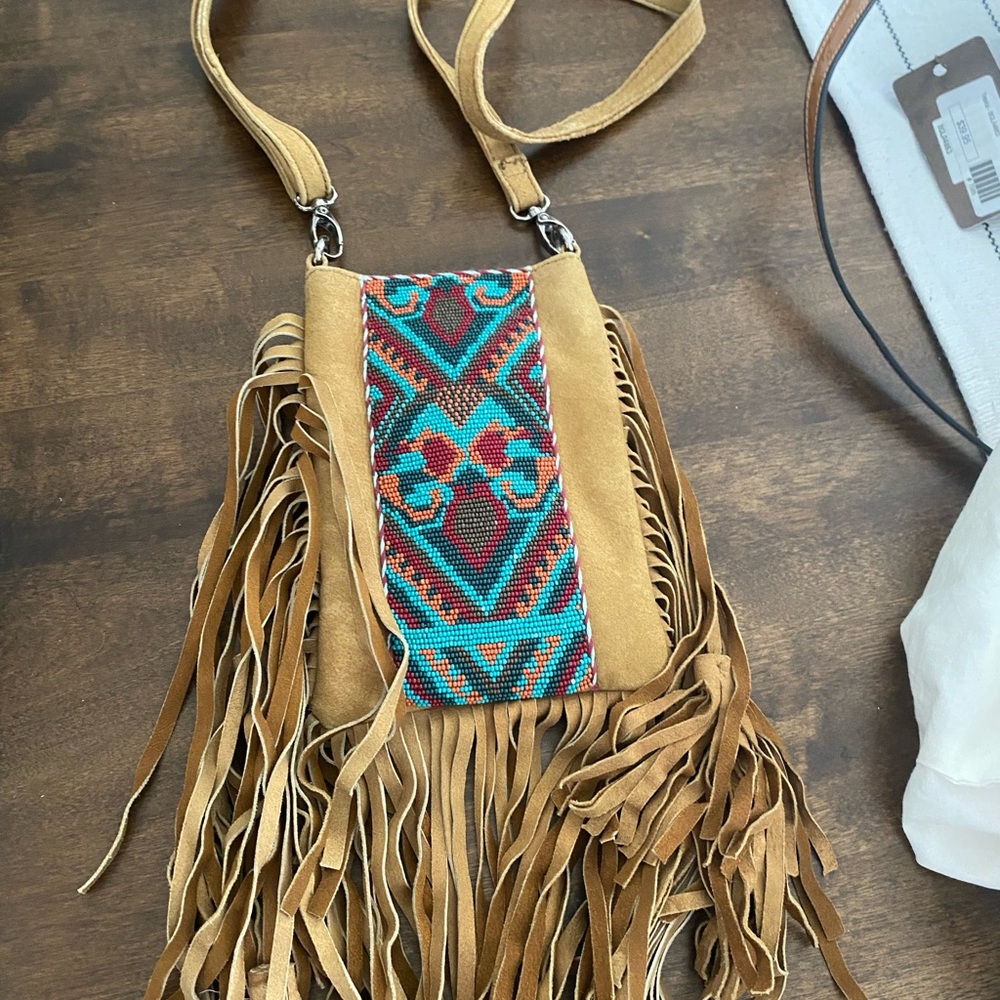 Leather crossbody bag